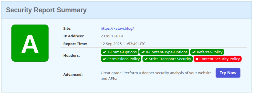 Cara Setting HTTP Security Headers